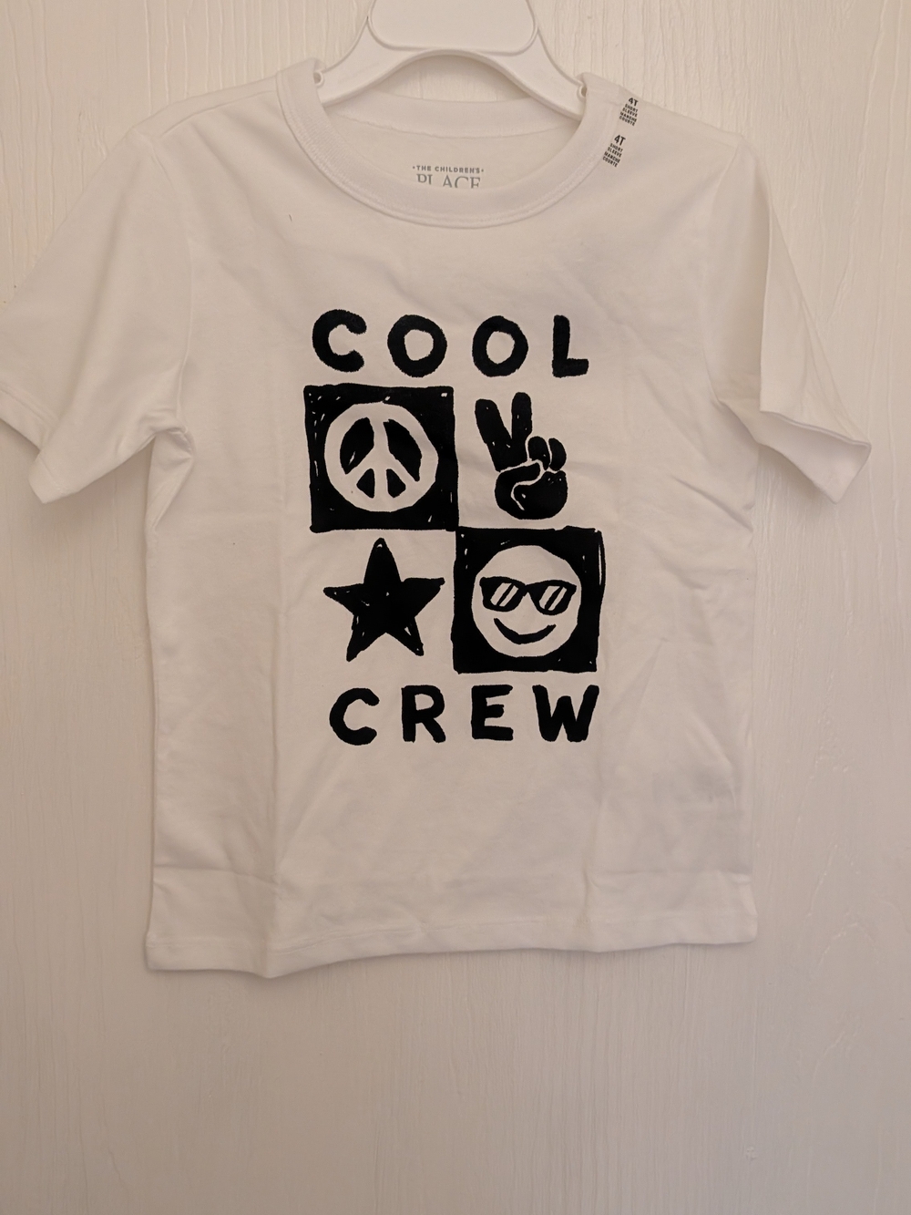 The Children's Place White "Cool Crew" Graphic Tee
